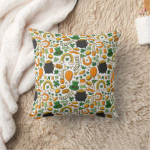 Cute Elegant St Patricks Day Seamless Pattern 