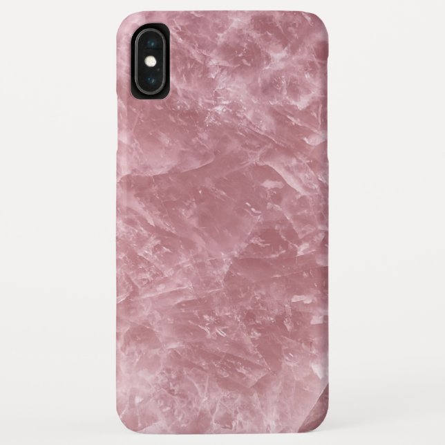 Cute Elegant Trendy Baby Pink Rose Quartz Crystal Case-Mate iPhone Case (Back)