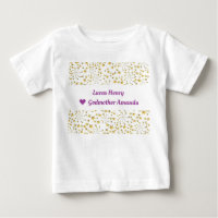 Cute Elegant Trendy Gold Stars Name Love Godmother