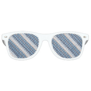 Cute elegant ukrainian patterns design retro sunglasses