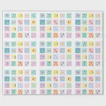 Cute elements wrap paper