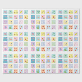 Cute elements wrap paper