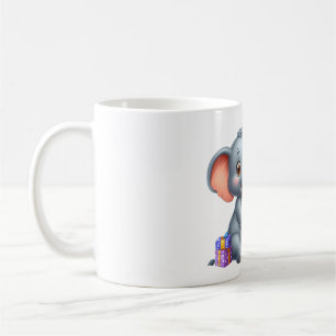 Cute Elephant 5th Birthday Coffee Mug