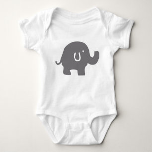 Cute Elephant Baby Bodysuit