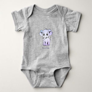 Cute Elephant Baby Bodysuit