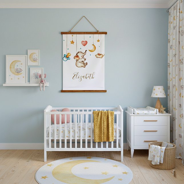 Cute Elephant baby   Hanging Tapestry (Creator Uploaded)