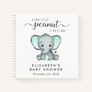 Cute Elephant Baby Shower Guest Book