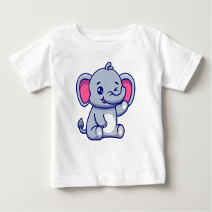 Cute Elephant Baby T-Shirt