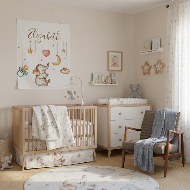 Cute Elephant baby  Tapestry (Creator Uploaded)