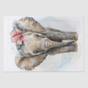 Cute Elephant Baby Tissue Paper