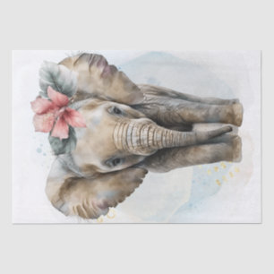 Cute Elephant Baby Tissue Paper