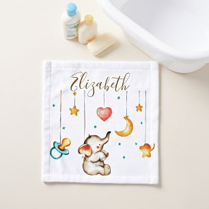 Cute Elephant baby  Wash Cloth