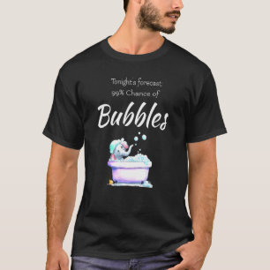 Cute Elephant Bathtub With Bubbles T-Shirt
