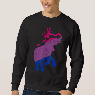 Cute Elephant Bisexuality Flag Equality Lgbt Pride Sweatshirt
