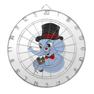 Cute elephant boy cartoon dart board