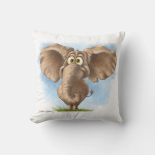 Cute Elephant Cartoon Cushion