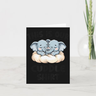 Cute Elephant Couple This Is Our Cuddle Card