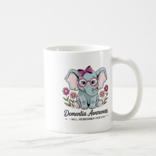 Cute Elephant Dementia Awareness I Remember For Yo Coffee Mug