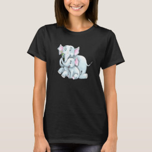 Cute Elephant Design For Women Girls Boys Kids T-Shirt