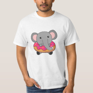 Cute Elephant Elephant Doughnut Candy Sprinkles T-Shirt