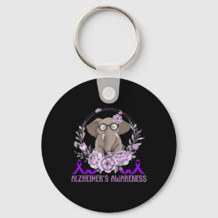 Cute Elephant Family Support Heimerheimer Key Ring
