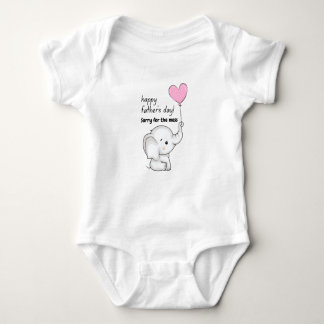 Cute Elephant Father’s Day Baby Outfit Baby Bodysuit