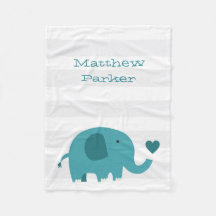 Cute Elephant Fleece Blanket