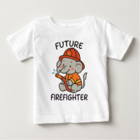 Cute Elephant Future Firefighter Kids fun