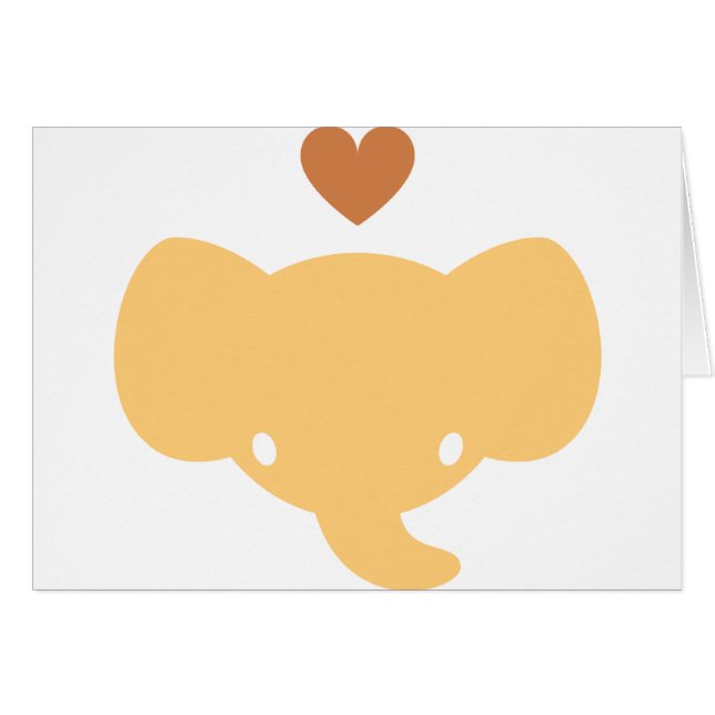 Cute Elephant Heart Graphic (Front Horizontal)