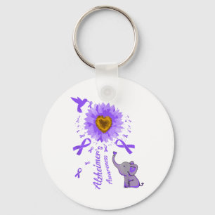 Cute Elephant I Will Remember For You Sunflower He Key Ring