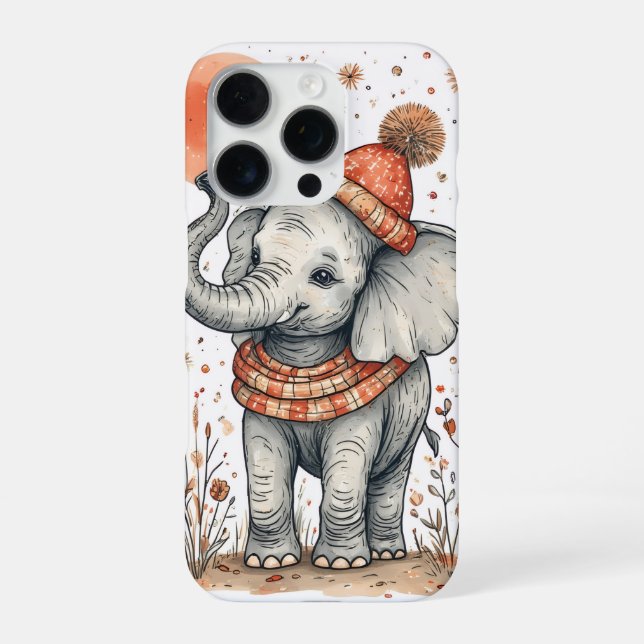 Cute Elephant  iPhone Case (Back)