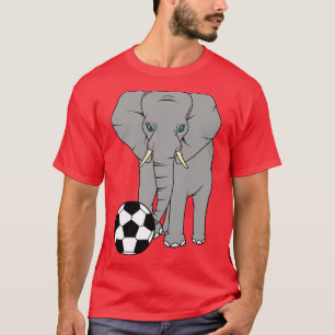 Cute elephant is playing with a ball T-Shirt