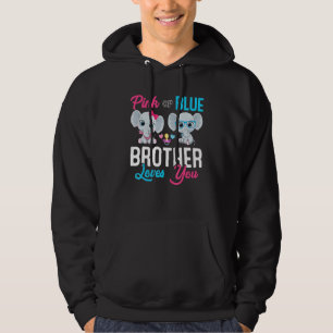 Cute Elephant Keeper Of The Gender Brother Loves Y Hoodie