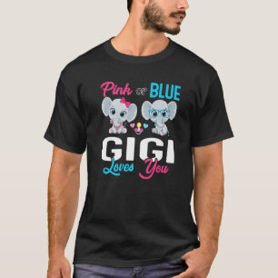 Cute Elephant Keeper Of The Gender Gigi Loves You  T-Shirt