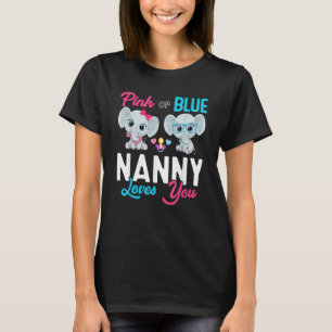 Cute Elephant Keeper Of The Gender Nanny Loves You T-Shirt