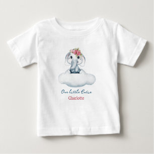 Cute Elephant Little Cutie Baby Baby T-Shirt