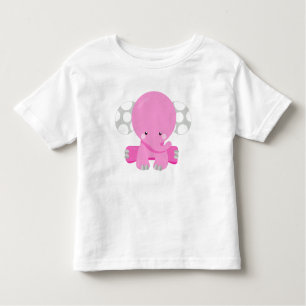 Cute Elephant, Little Elephant, Pink Elephant Toddler T-Shirt