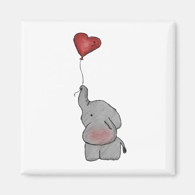 Cute Elephant Magnet (Front)