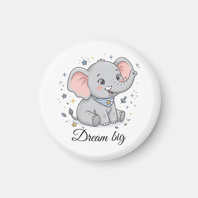 Cute elephant magnet (Front)