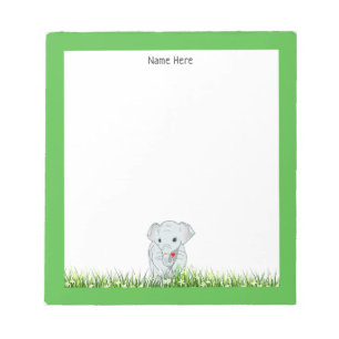 Cute Elephant Notepad