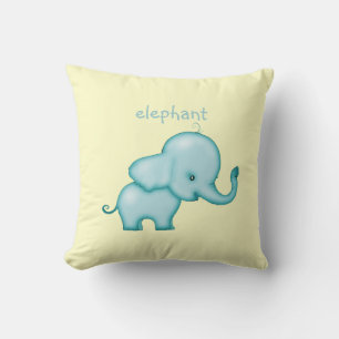 Cute Elephant Pillow for Nursery or Kids Room