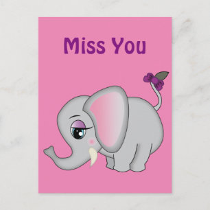 Cute Elephant Postcard