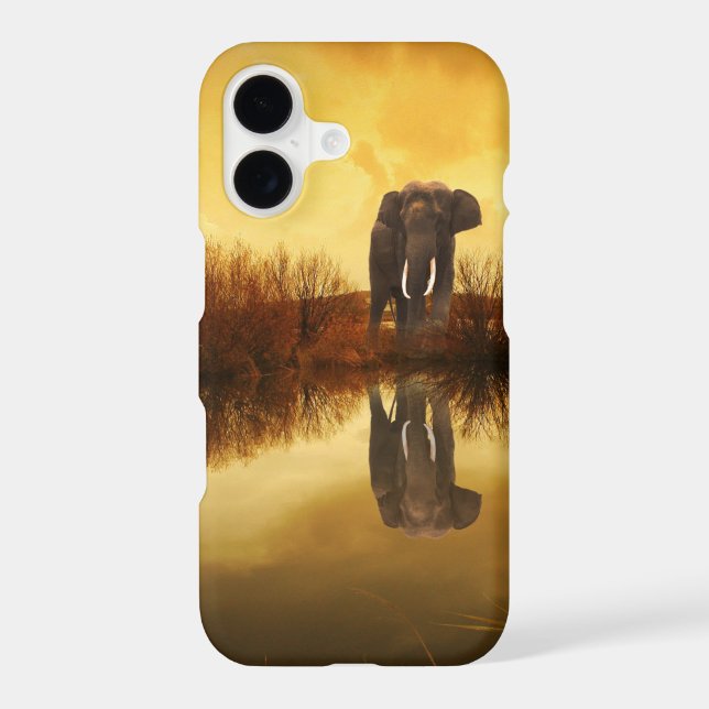 Cute Elephant Reflection Case (Back)