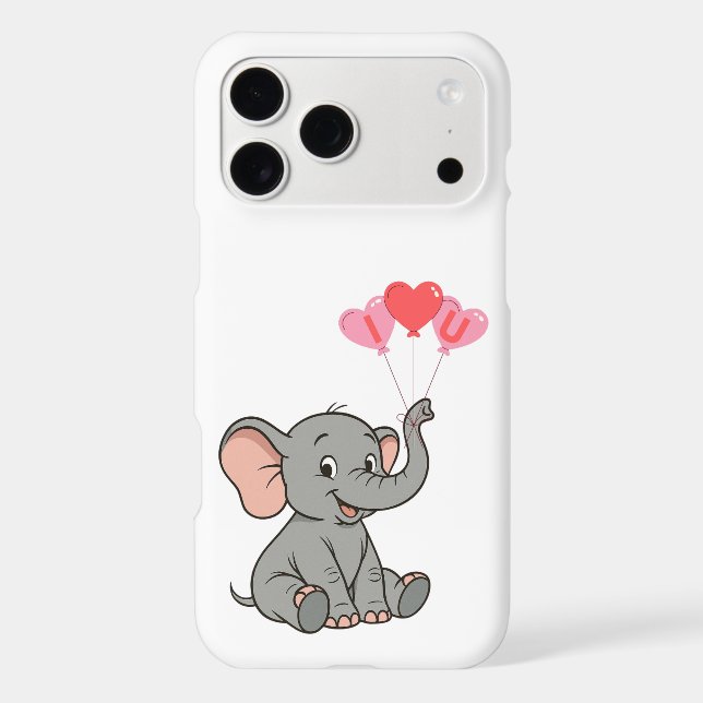 Cute elephant valentine's day   (Back)
