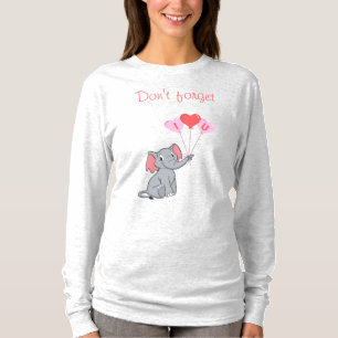Cute elephant valentine's day  T-Shirt