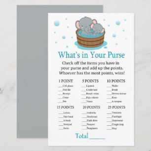 Cute Elephant What's in your purse game