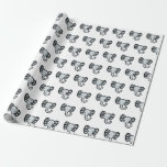 Cute elephant wrapping paper<br><div class="desc">Cute elephant drawing wrapping paper,  for any occasion. Customisable background colour.</div>