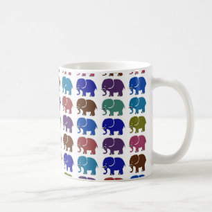 cute elephants coffee mug