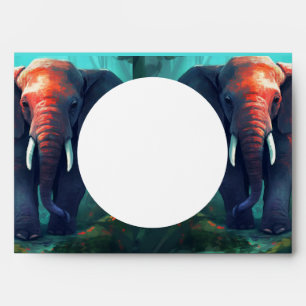 Cute Elephants Envelope