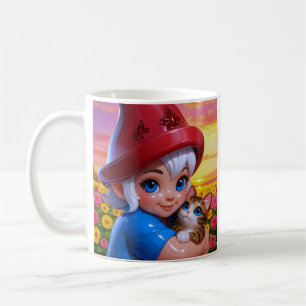 Cute Elf Cat Coffee Mug